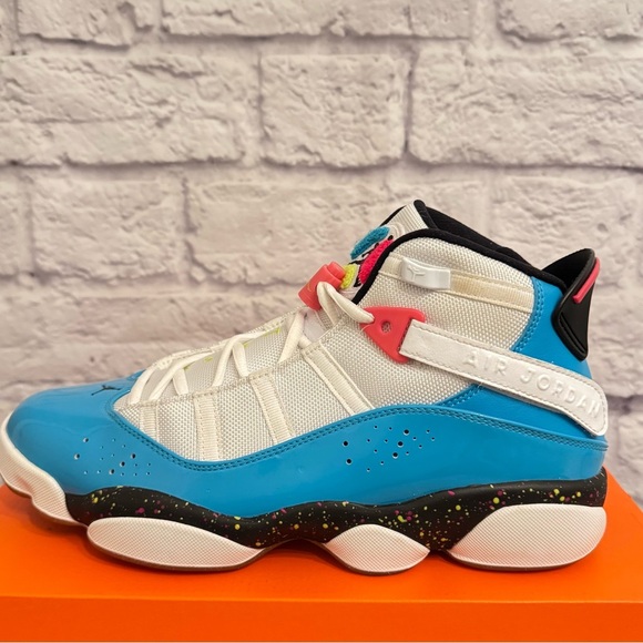 Nike Other - Nike Air Jordan 6 Rings White Light Blue Fury Cyber CK0031-100 9.5